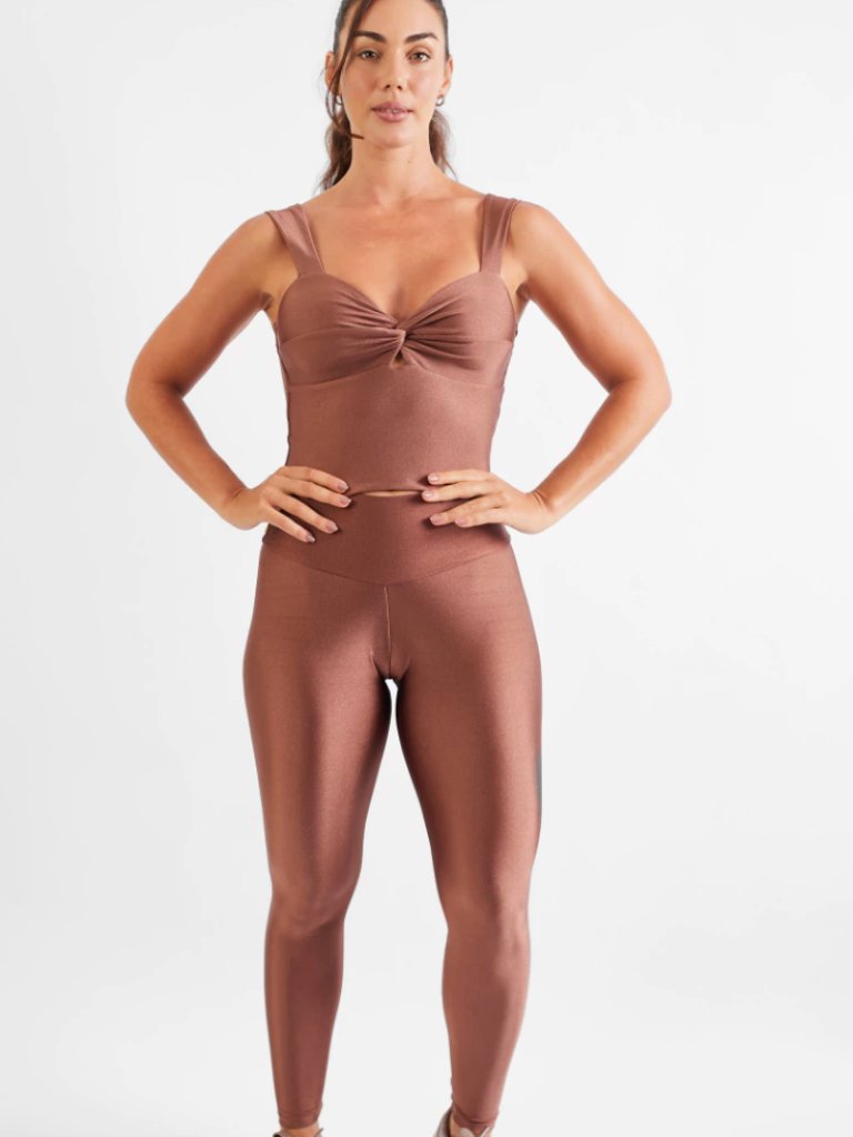 Premium Bronze Taupe Leggings, Buttery-Soft Sculpting Workout Leggings